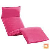 Sunlounger with Fabric Cover