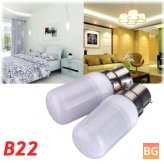 White/Warm LED Corn Light Bulb - B22