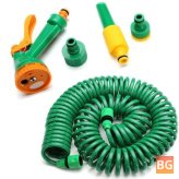 15m Telescopic Spring Water Hose with High Pressure Car Wash Water Hose for Home Flowers