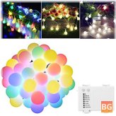 6M Globe Ball Fairy String Lights with Battery Powered Light