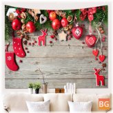 3D Christmas Wall Tapestry Background Music Home Living Room Office Art Wall