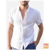Summer Casual Shirt with Cotton Breathable Fabric