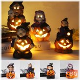 LED Witch Pumpkin Lamp