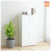 Chipboard Sideboard with 6 Drawers