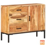 Wood Sideboard with Doors and Drawers