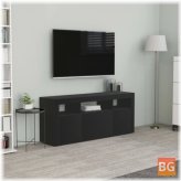 TV Cabinet - Black 47.2
