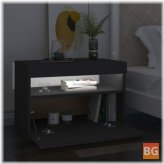 TV Cabinet with LED Lights - Gray 23.6