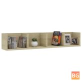 Sonoma Oak CD Shelf with 39.4