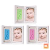 Wooden Photo Frame with Baby Footprint