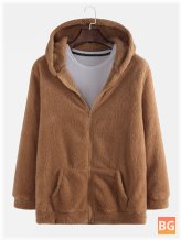 Men's New Explosion models Hooded Fur Coat