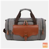 Canvas Fitness Bag for Men - Large Capacity