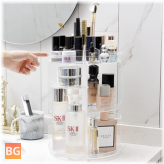 360° Rotating Cosmetic Organizer for Makeup Storage