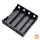 4-Slot 18650 Battery Holder - Plastic Box
