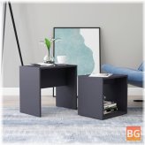 Gray Coffee Table Set with 18.9