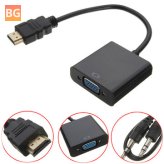 HDMI Male to VGA with Audio Cable Converter