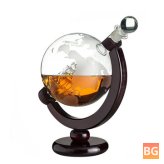 850ml Globe Glass Decanter for Whiskey and Spirits