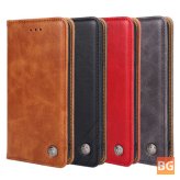 Bakeey Retro Flip Case for POCO F3 - Multi-Card Slot PU Leather Protection