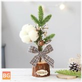 25cm Mini Christmas Tree Desk Decorations - Home Office Tree Ornament