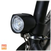 High-quality 400-lumen bike front light with built-in horn