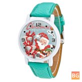 Watch with Pattern Santa Claus