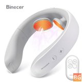 Binecer Electric Neck Massager with Hot Compress and TENS Pulse Massage