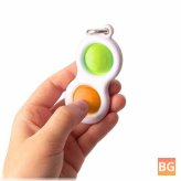 Music Key Chain with Bubble Decompression Can and Press Key