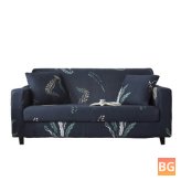 1-2 Seater Sofa Slipcover with Floral Pattern