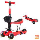 2-in-1 Scooter for Toddlers - with Seat Saddle and Walker - for 3-6 Years Old