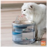 Water Fountain for Cats with Faucet - Transparent