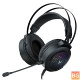 RAPOO VH120 gaming headset with noise reduction microphone and RGB lights