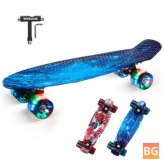Mini Skateboards - For Kids - Sport Longboard with LED Wheels