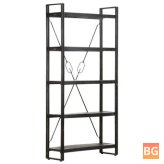 Bookshelf with Black Top and Woods Top