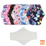 Reusable Organic Menstrual Panty Pads (Regular Flow) with Bag - 7 Pack