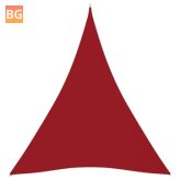 Red Oxford Fabric Triangular Sun Shade 4x5x5m