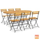 Outdoor Dining Set - Solid Acacia Wood