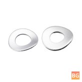 Washable Elastic Gasket Pad Assortment Kit for M3 M4 304 Stainless Steel Spring Wave Washers
