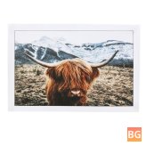 Homespun Cow Print Painting Poster Wall Decorations - Frameless Wall Hanging Decorations