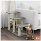 Cat Furniture with Sisal Scratch Post 50.5 cm - Light Gray