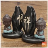 Zazen Buddhist Incense Burner Holder - Backflow Censer