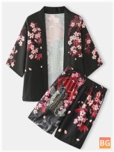 Kimono Outfit for Men - Fish Print