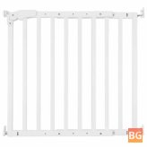 vidaXL Gate Maestro Wood White - Baby Supplies for Safety Barrier Dog Fence