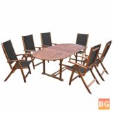 Dining Set with Wood Table and Chairs