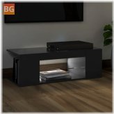 TV Cabinet with LED Lights - Gray 35.4