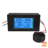 LCD Power Meter - 100A - Digital Current Voltage Amperage