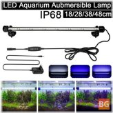 Aquarium Light with Timer, 3 Light Modes, Blue&White&White-Blue EU Plug