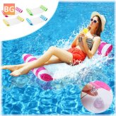 Foldable Inflatable Water Hammock with Backrest and Inflator