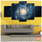 5 Cascading Cosmos Sink into Rivers Picture Canvas Wall Painting Picture Home Decoration