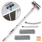Baban 61" Window Cleaner with Aluminum Extension Pole and Microfiber Cloth