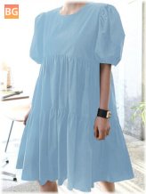 Tiered Casual Midi Dress for Women