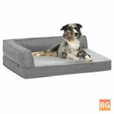 Dog Bed Linen - Ergonomic Look - 75x53 cm - Gray